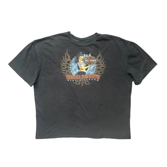 Harley Davidson Men's Black T-Shirt 2008 Mackie Oshawa Ontario Ride a Legend 3XL - Picture 1 of 9